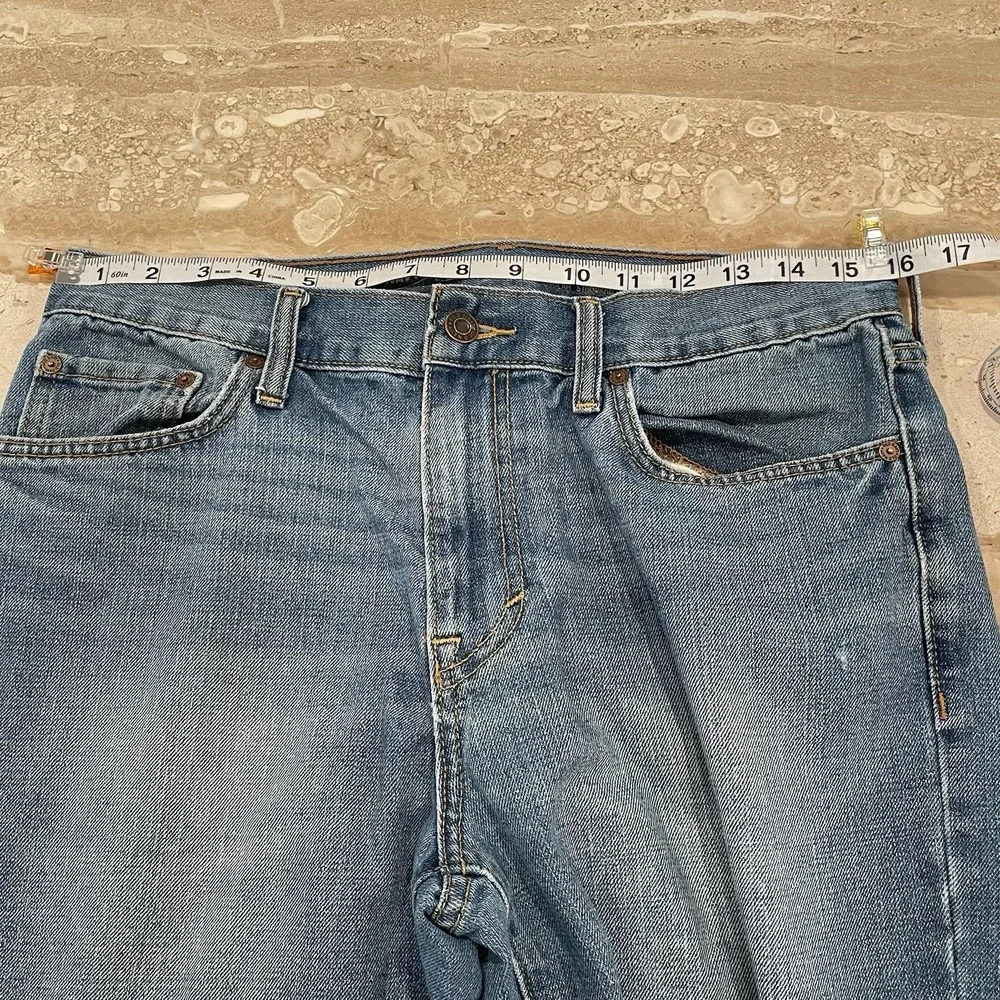 OLD NAVY Mens Famous Jeans Standard Regular Blue Straight Denim 32x29 Med‎ Wash